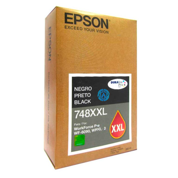 Tinta Epson T748XXL120-AL Negra WF-6090 Original