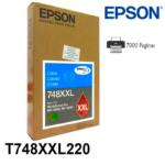 Tinta Epson T748XXL220-AL Cyan WF-6090 Original - Imagen 2