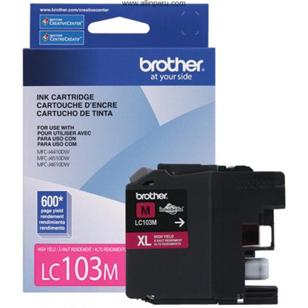 Tinta Brother LC-103M Magenta 600 paginas