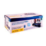 Toner Brother TN-316Y yellow, Rendimiento 3,500pg