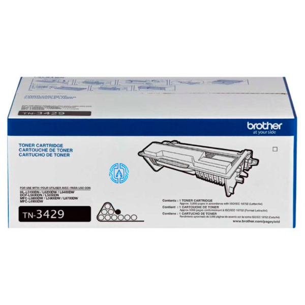 Toner Brother TN-3429 Negro, Rendimientpo 3,000 pag.