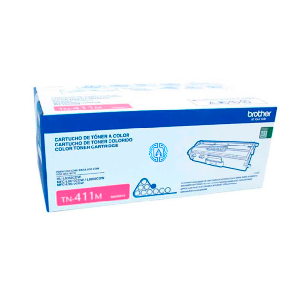 Toner Brother TN-411M Magenta 1,800 paginas