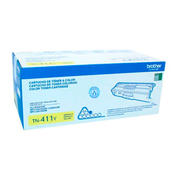 Toner Brother TN-411Y Yellow 1,800 paginas