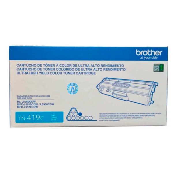Toner Brother TN-419C Cyan 9,000 paginas