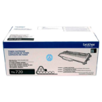 Toner Brother TN-720  Negro, Rendimiento 3,000 Pag
