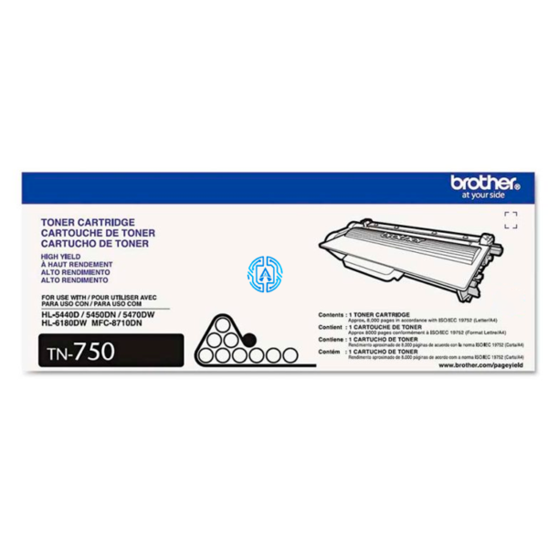 Toner Brother TN-750 Negro 8,000 paginas