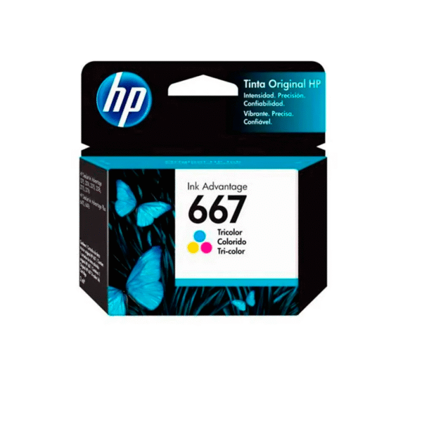 Tinta HP 3YM78AL (667) Tricolor 100 Pag. | DeskJet 2775, 6475