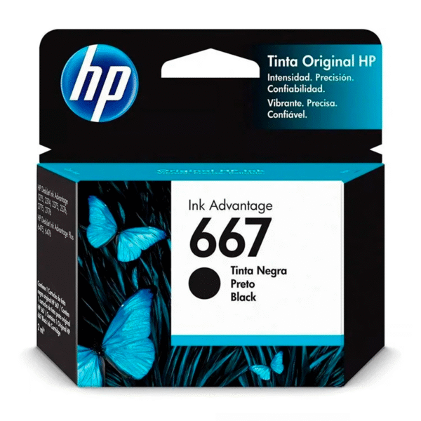 Tinta HP 3YM79AL (667) Negro 120 Pag. | DeskJet 2775, 6475