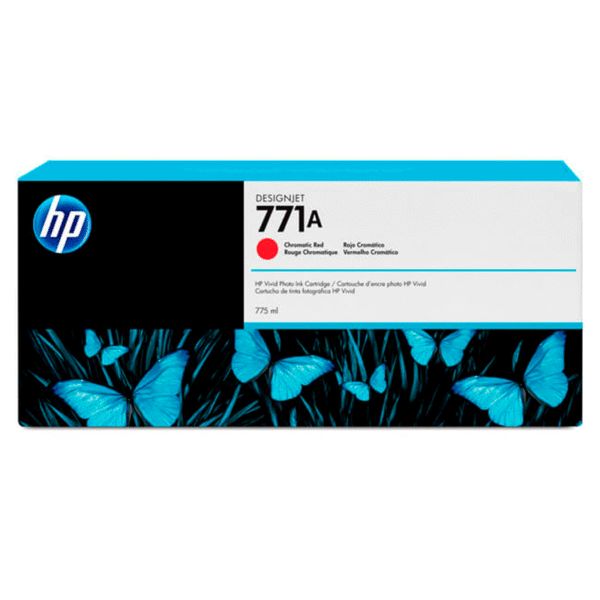 Tinta HP B6Y16A (771A) Chromatic Red 775ML DesignJet Z6200
