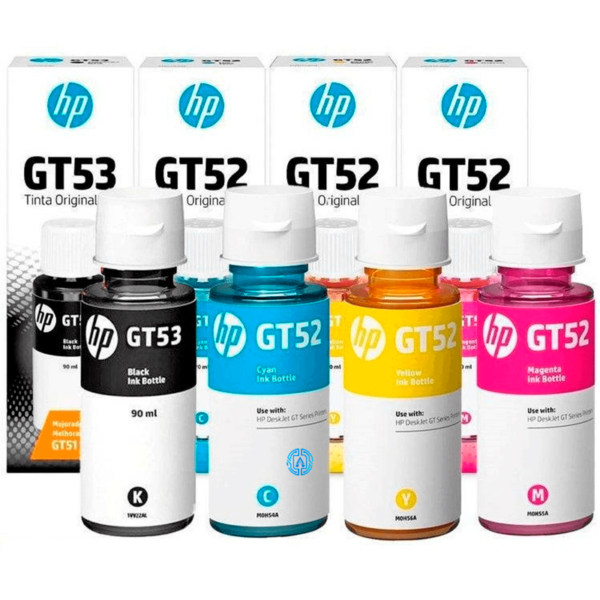 Tinta HP GT52 GT53 negro rinde hasta 4000 páginas