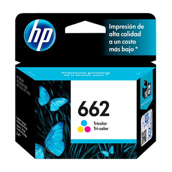 Tinta Hp CZ104AL (662) Tricolor 100 Pag.