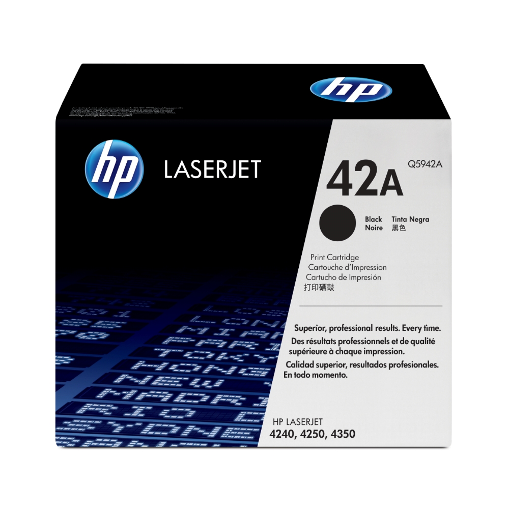 Toner-HP-Q5942A-42A-Negro-1000.jpg Tóner Hp 42A (Q5942A) Negro 10,000 Pag LaserJet Pro 4240n - Imagen 1