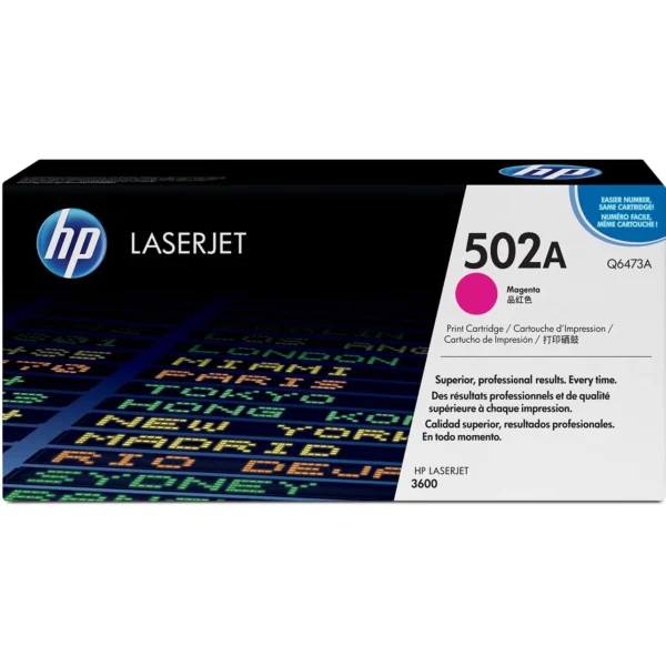 Tóner Hp 502A (Q6473A) Magenta 4,000 Pag Color LaserJet 3600
