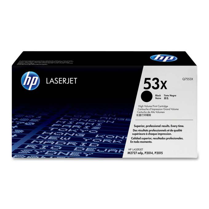 Toner-HP-Q755XA-53X-Negro-7000-P.jpg Tóner Hp 53X (Q7553X) Negro 7,000 Pag LaserJet P2014 - Imagen 1