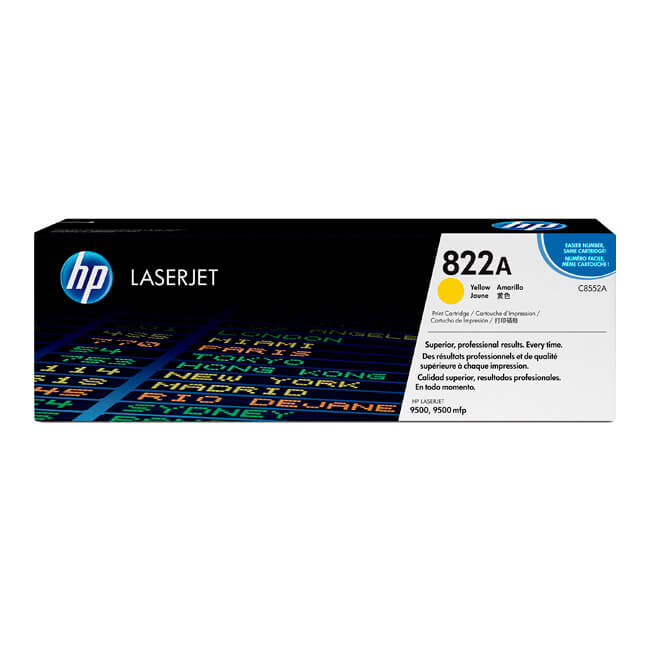 Toner-Hp-C8552A-822A-Yellow-25000pag.jpg Tóner Hp 822A (C8552A) Yellow 25,000 Pag LaserJet 9500 - Imagen 1