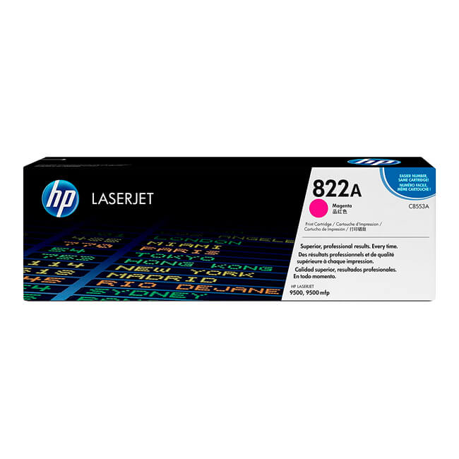 Toner-Hp-C8553A-822A-Magenta-25000.jpg Tóner Hp 822A (C8553A) Magenta 25,000 Pag LaserJet 9500 - Imagen 1