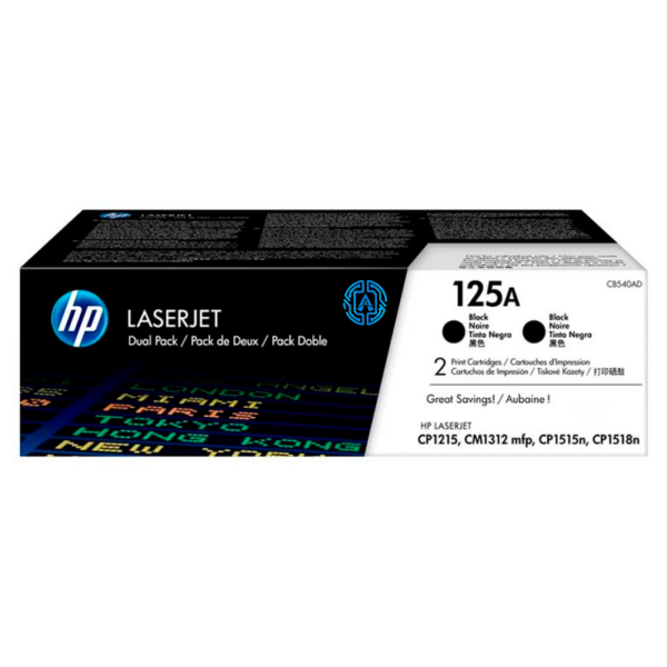 Toner Hp CB540AD 125A Cp1210 Negro Original