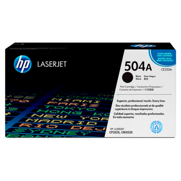Toner Hp CE250A 504A CP3525 Negro Original