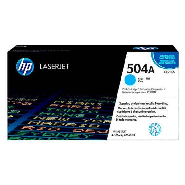 Toner Hp CE251A 504A CP3525 Cyan Original