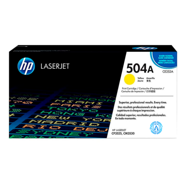 Toner Hp CE252A 504A CP3525 Yellow Original
