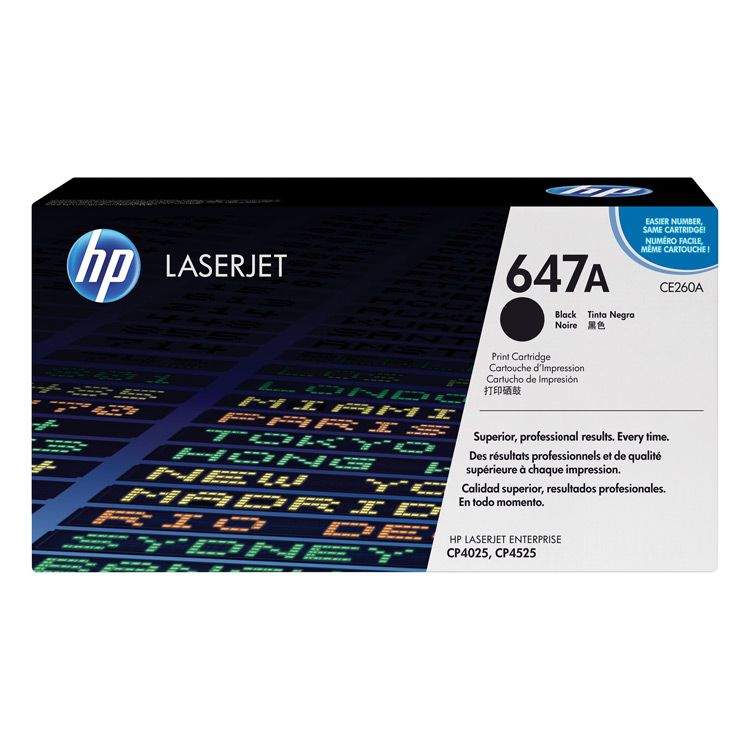 Toner-Hp-CE260A-647A-Negro-8500.jpg Toner Hp 647A (CE260A) Negro 8,500 Pag LaserJet Color CM4540 MFP - Imagen 1
