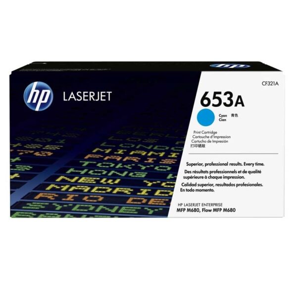 Tóner Hp 653A (CF321A) Cyan 16,500 Pag Color LaserJet Enterprise Flow M680z