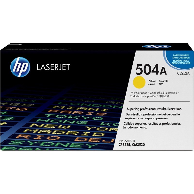 Toner-Hp-Lj-504A-CE252A-Yellow-7000-pag.jpg Toner Hp 504A (CE252A) Yellow 7,000 Pag LaserJet Color CM3530 - Imagen 1