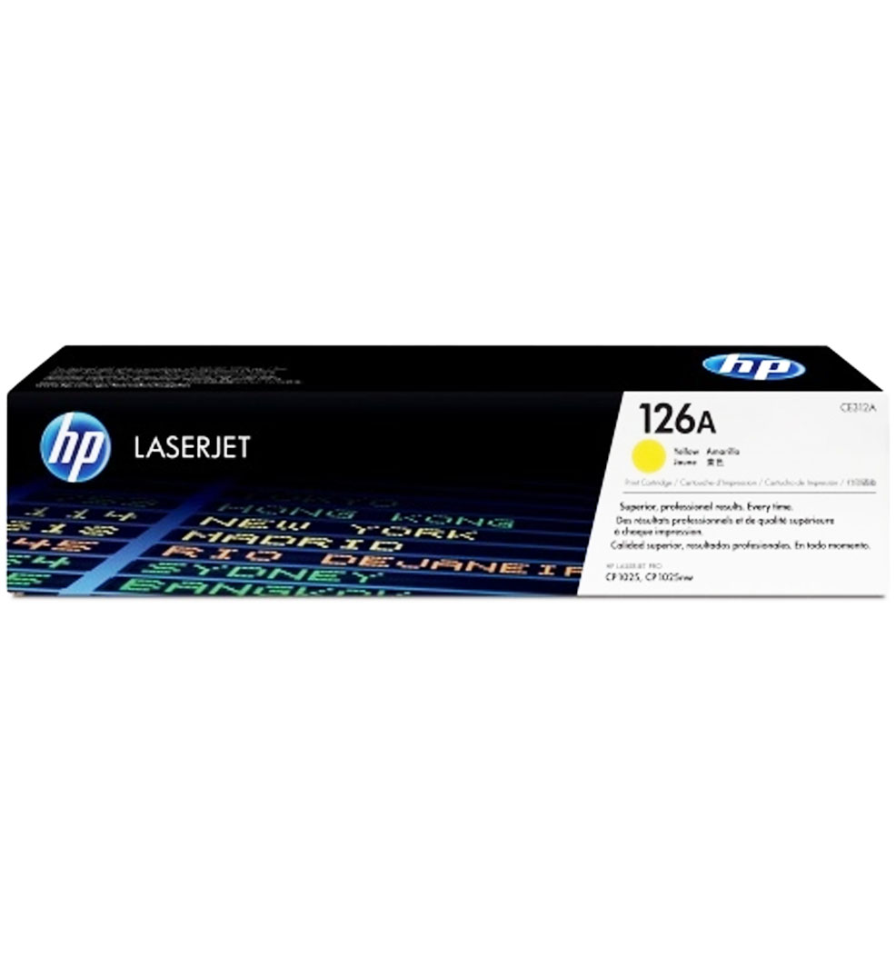 Toner-Hp-Lj-CE312A-126A-Yellow-1000-Pa.jpg Toner Hp Lj CE312A (126A) Yellow 1,000 Pag. LaserJet CP1025nw - Imagen 1