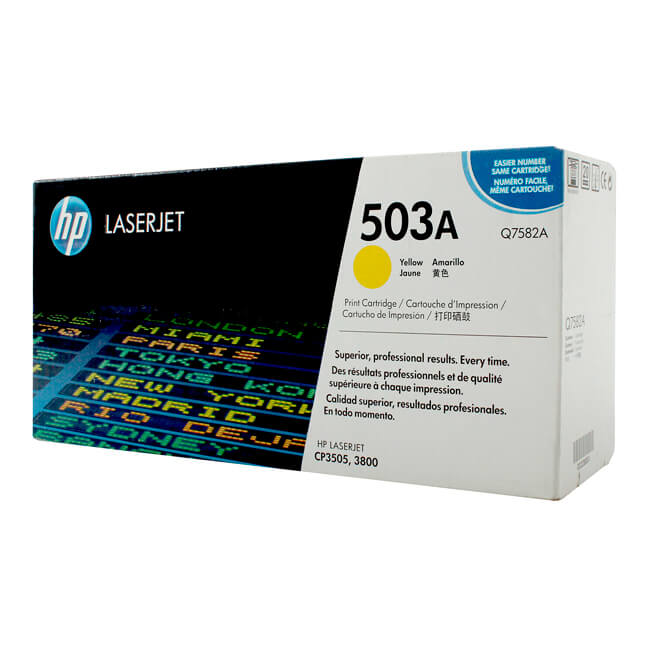 Toner-Hp-Q7582A-503A-Yellow-6000.jpg Tóner Hp 503A (Q7582A) Yellow 6,000 Pag LaserJet 3800 - Imagen 1