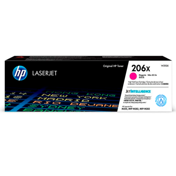 Tóner Hp 206X (W2113X) Magenta 2,450 Pág Color LaserJet Pro M454