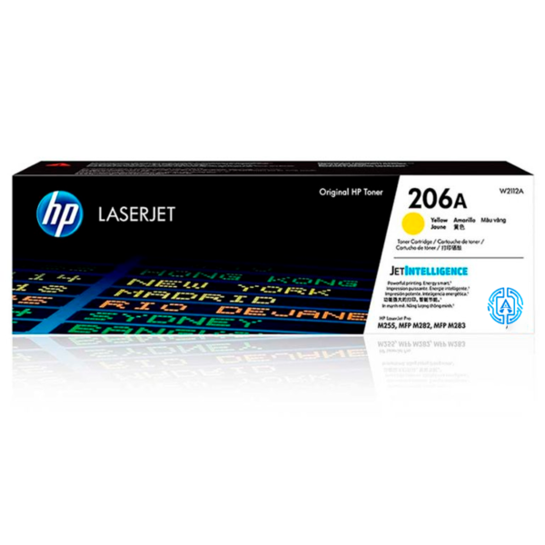 Tóner Hp 206A (W2112A) Yellow 1,250 Pág Color LaserJet Pro M454
