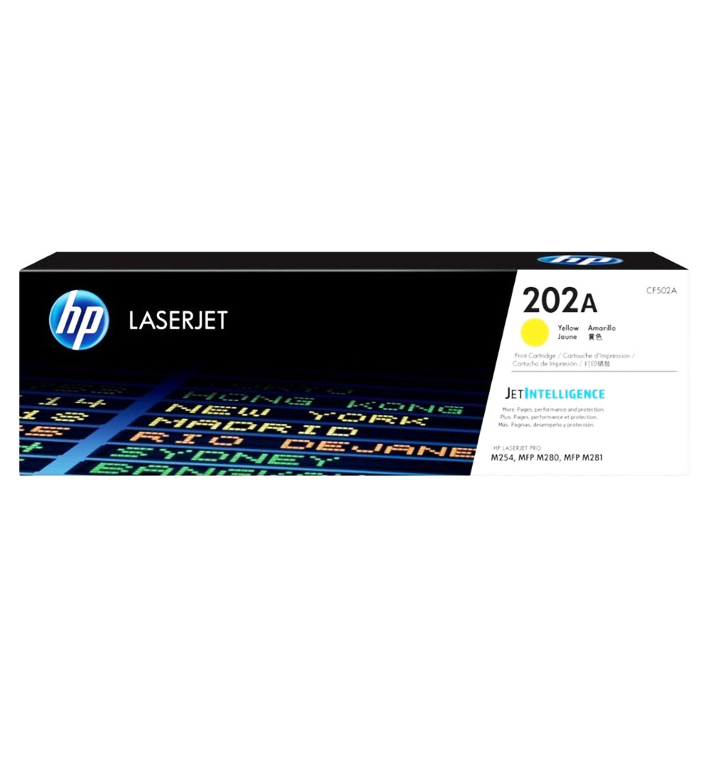 ce502a-01.jpg Toner Hp LJ 202A (CF502A) Yellow 1,300 Pag Color LaserJet Pro MFP M281fdw - Imagen 1