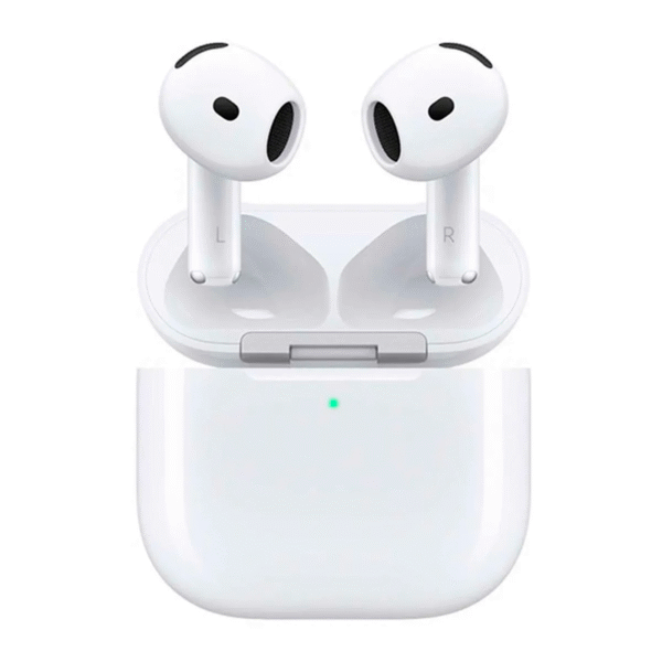Airpods (4ta Gen) cancelación activa de ruido, resistente al agua IP54, duración máx. 30 horas con estuche de carga, MagSafe, blanco
