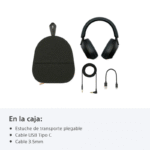 Audífonos con cancelación de ruido Sony WH-1000XM5 micrófono incorporado, máx. 30 horas, control de música y llamadas, negro - Imagen 5
