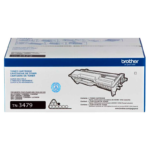 Tóner Brother TN-3479 compatible con HL-L5100DN DCPL5650DN rendimiento 12,000 páginas, negro