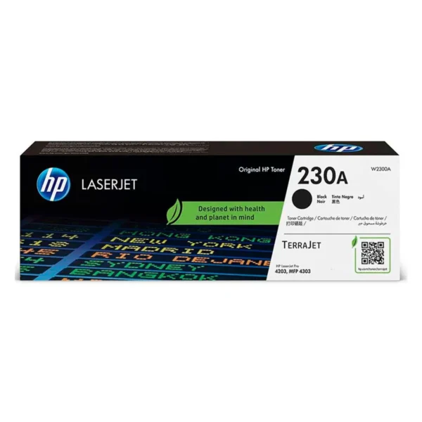 Tóner HP W2300A 230A, pro 4203dw/4303dw original, negro