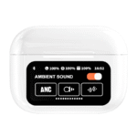 Audífonos bluetooth True Wireless Decibel Aura Touch cancelación activa, resistente al agua IPX4, duración máx. 32 horas, con pantalla táctil, blanco - Imagen 3