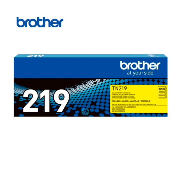 Toner Brother TN-219 Yellow Original Rendimiento 1200 pag.