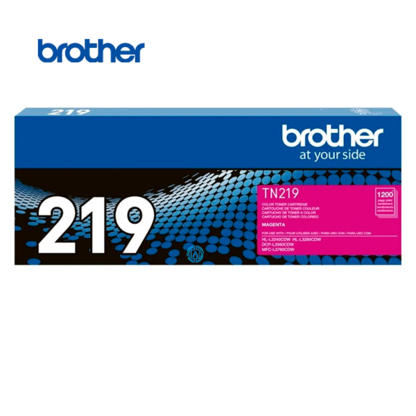 Tóner Brother TN-219M, 1200 páginas (L3560, L3760, L3280), magenta