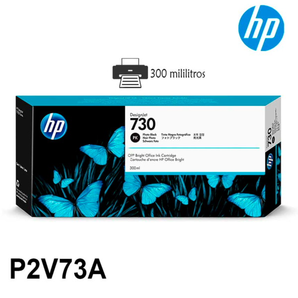 Tinta Hp P2V71A 730 300ml Negro Mate Original
