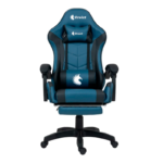 ergonómica Dreizt Shine Series, con reposapiés, reclinable, azul índigo