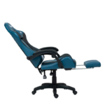 ergonómica Dreizt Shine Series, con reposapiés, reclinable, azul índigo - Imagen 5