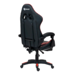 Silla gamer ergonómica Dreizt Shine Series, con reposapiés, reclinable, rojo jam - Imagen 4