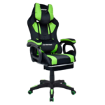 Silla gamer Extingtion Sapp, ergonómica, reclinable 135°, cojín lumbar y cervical, reposapiés, verde - Imagen 2