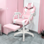 Extingtion Sapp, ergonómica con reposapiés, estilo premium, rosado - Imagen 3