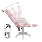 Extingtion Sapp, ergonómica con reposapiés, estilo premium, rosado - Imagen 4