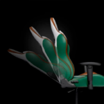 Silla gamer Primus 100T PCH-103GB, máximo 120 kilos, inclinación 135°, verde y marrón - Imagen 3