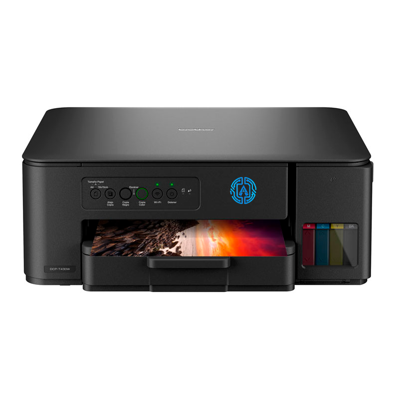 222222 Impresora multifuncional Brother DCP-T730DW, inyección de tinta, inalámbrica, Wi-Fi, con tanques recargables - Imagen 1