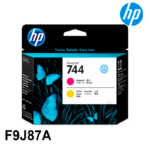 Cabezal Hp F9J87A 744 Magenta y Yellow Original - Imagen 2