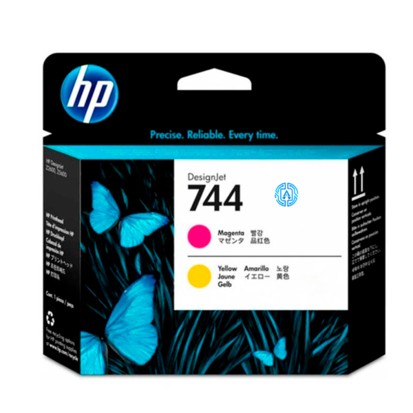 Cabezal Hp F9J87A 744 Magenta y Yellow Original